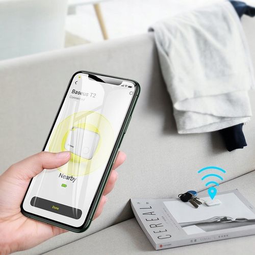 BASEUS MINI LOKALIZATOR BLUETOOTH GPS DO KLUCZY BRELOK DLA DZIECI APLIKACJA na Arena.pl