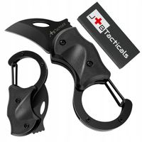 MINI NOŻYK KIESZONKOWY NÓŻ TAKTYCZNY Z KARABIŃCZYKIEM SCYZORYK BRELOK