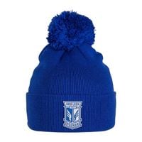 CZAPKA ZIMOWA LECH POZNAŃ Z NIEBIESKIM POMPONEM