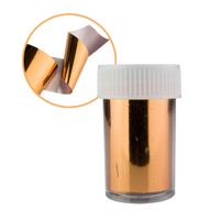 Folia transferowa do paznokci metallic lustrzana Złota Miedziana 100cm