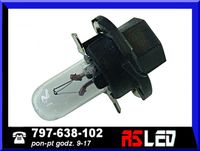 żarówka tradycyjna szklana R5 w oprawie B8.4D 12v licznik zegar