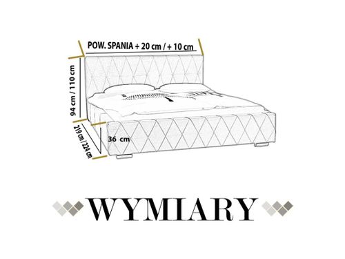 ŁÓŻKO TAPICEROWANE 140X200 KLASYCZNE Z POJEMNIKIEM NA POŚCIEL na Arena.pl