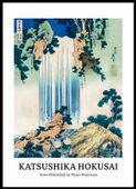 Plakat 50x70cm Design Yoro Waterfall, Hokusai Vintage do Salonu