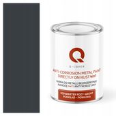 FARBA DO METALU NA RDZĘ OCYNK ALUMINIUM STAL 1L 4w1 ANTRACYT RAL 7016 MAT