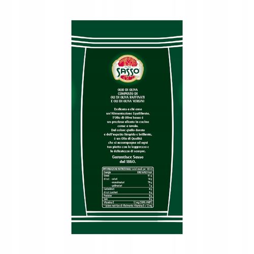 Oliwa z oliwek extra vergine Sasso 1000ml Włoska Naturalna 1L na Arena.pl