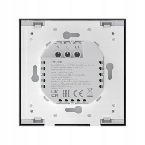 Przełącznik ścienny Aqara WS-EUK03-G Wall Switch H1 Szary na Arena.pl