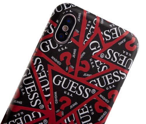 GUESS HARD CASE TRIANGLE - iPhone XS Max - BLACK na Arena.pl