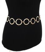 Pasek Złoty Na Talię Metalowy Łańcuch Oczka