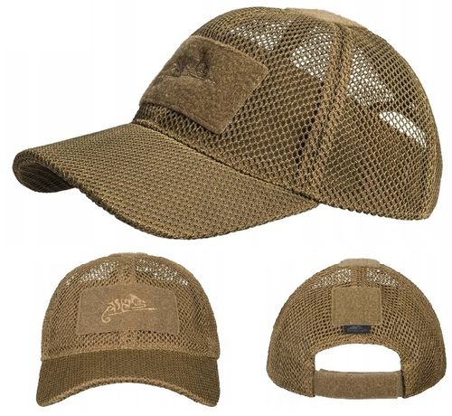 Czapka z Daszkiem Helikon Mesh Bejsbolówka Siatka Regulowana Brązowa Coyote na Arena.pl