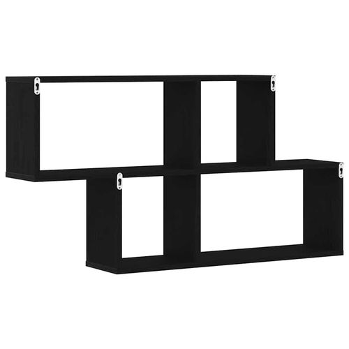 Półka ścienna z półką Czarny dąb 76 x 15 x 53 cm na Arena.pl