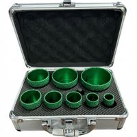 Zestaw otwornic diamentowych MMD Ø20-68 mm brazowanych + adapter + walizka