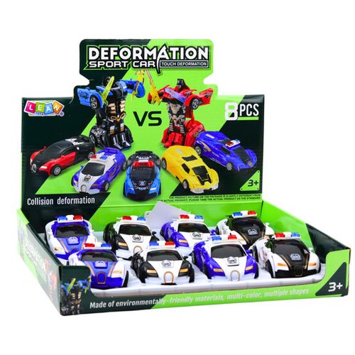 DLA NAJMŁODSZYCH 2W1  AUTO ROBOT  POLICYJNY NAPĘD 1SZT na Arena.pl