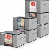 POKROWIEC NA UBRANIA 90L ORGANIZER NA UBRANIA X6 SKŁADANE Z ZAMKAMI SZAFA