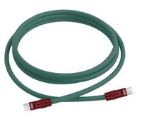 Kabel Newell USB-C - USB-C 100 W, 2 m, silikonowy, zielono-bordowy