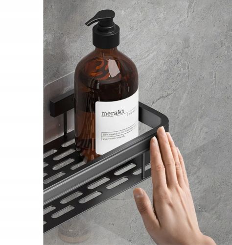 2 SZT PÓŁKA WISZĄCA SAMOPRZYLEPNA LOFT ŚCIENNA ŁAZIENKOWA POD PRYSZNIC na Arena.pl