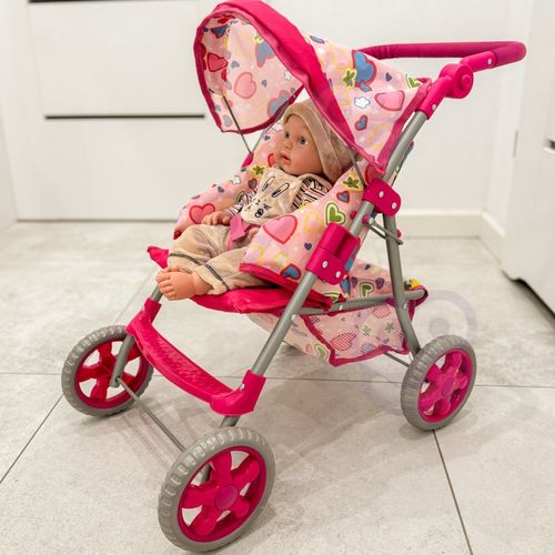 WOOPIE ROYAL Spacerówka Wózek dla Lalek Serca Kolorowe na Arena.pl