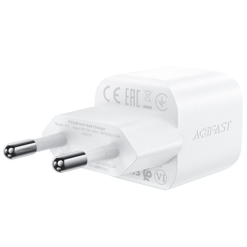 Mini Ładowarka sieciowa PD 30W GaN + kabel USB-C biała na Arena.pl