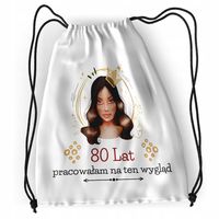 Plecak Urodziny 80 80Te Sportowy Szkolny Worek Z Nadrukiem Ze Zdjęciem