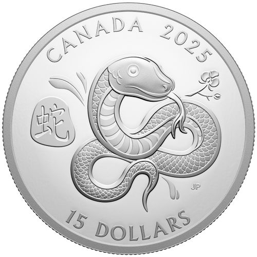 Canada: Lunar Year of the Snake 1 uncja Srebra 2025 Proof na Arena.pl