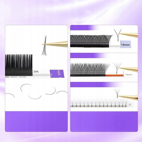 Rzęsy NAGARAKU Nowa Generacja Premium Mink C 0,07 9mm 16 pasków na Arena.pl