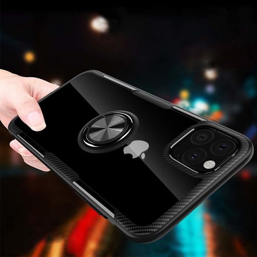 Etui Pancerne Clear Carbon Ring Iphone 11 Pro Czarne na Arena.pl