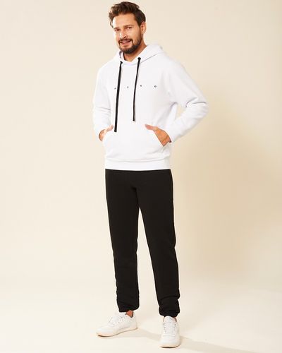 Bluza męska bawełniana kangurka biała Nelson Rozmiar - XL na Arena.pl