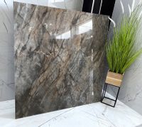 Duże płyty polerowane MARMUR KAMIEŃ gres GRAFIT 120x120 WYSOKI POŁYSK