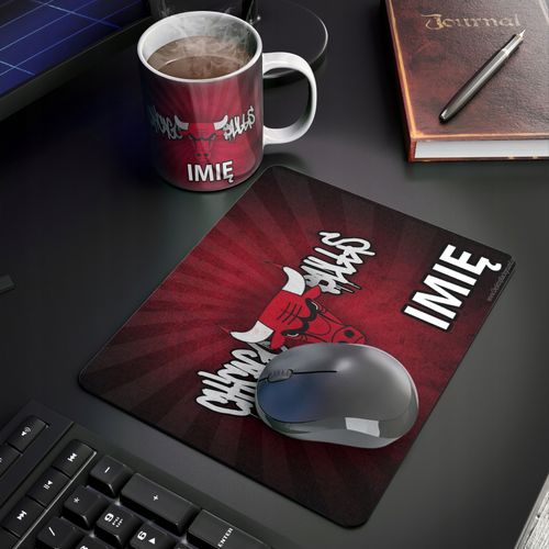 ZESTAW KUBEK + PODKŁADKA - CHICAGO BULLS - PREZENT WIELE WZORÓW + IMIĘ na Arena.pl