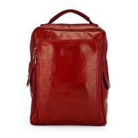 Duży Miejski pojemny plecak z prawdziwej skóry z kieszeniami Florence