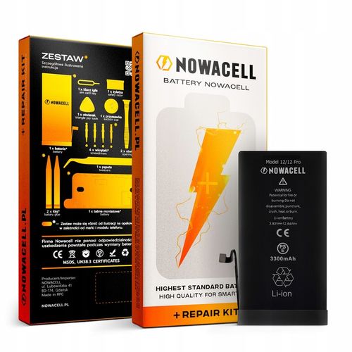 Bateria NOWACELL iPhone 12 - zestaw naprawczy na Arena.pl
