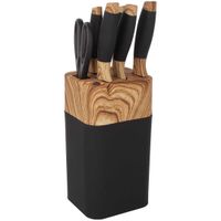 zestaw noży kuchennych w stojaku z ostrzałką 3775