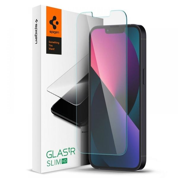 SZKŁO HARTOWANE SPIGEN GLAS.TR SLIM IPHONE 13 / 13 PRO / 14 zdjęcie 3