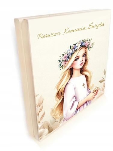 Pamiątka Komunii Świętej PREZENT Na Komunię Różaniec Brelok Pudełko na Arena.pl
