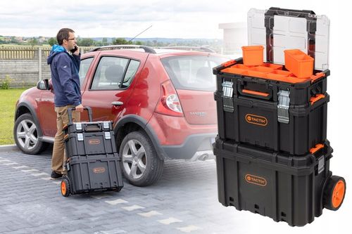 Skrzynka narzędziowa modułowa kołach ZESTAW TACTIX na Arena.pl