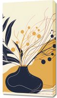 Obraz 50x90cm Spokój Ciemnych Liści