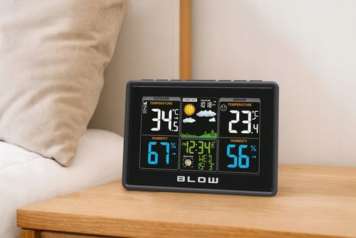 STACJA POGODY BEZPRZEWODOWA POGODOWA METEO TERMOMETR HIGROMETR na Arena.pl