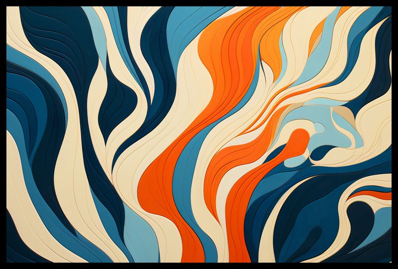 Plakat 60x40cm Oceaniczne Fale zdjęcie 2