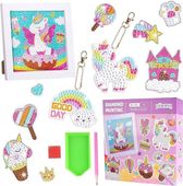 haft diamentowy 5d breloki dla dzieci jednorożece