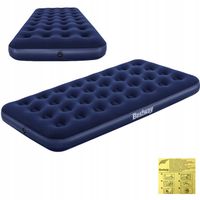 MATERAC DMUCHANY Welurowy Jednoosobowy DO SPANIA 188x99x22 BESTWAY