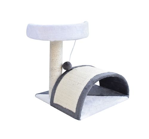 Drapak dla kota Hamak+Budka biało-siwy NOWOŚĆ 17043 na Arena.pl