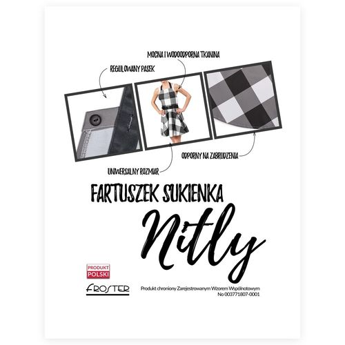 Nitly Check - Fartuszek Sukienka na Arena.pl