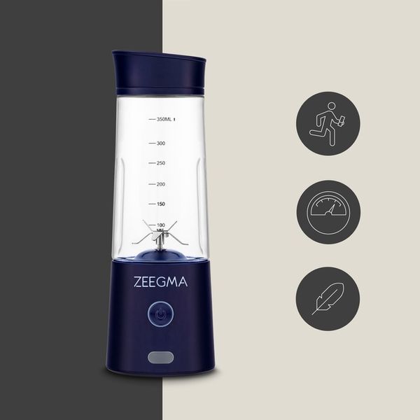 BLENDER BEZPRZEWODOWY KIELICHOWY 450ml 300W GRANATOWY zabierz ze sobą! zdjęcie 15