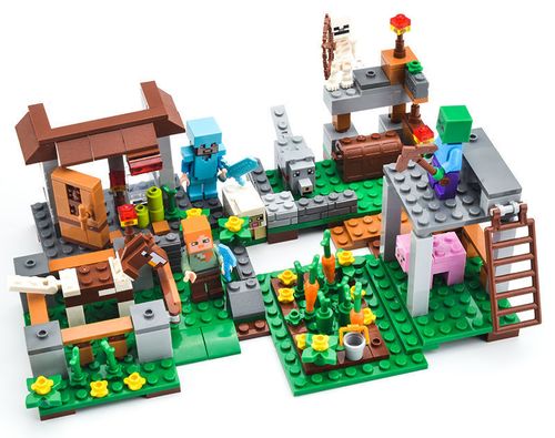 Klocki Minecraft Farma Wioska 341el na Arena.pl