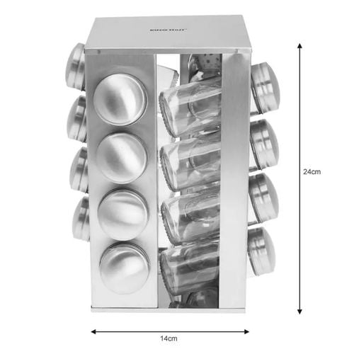 stojak na przyprawy 16 pojemników kinghoff kh-4007 na Arena.pl