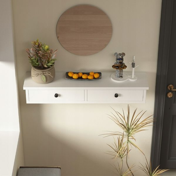 Ścienna szafka biała półka wisząca loft zdjęcie 4