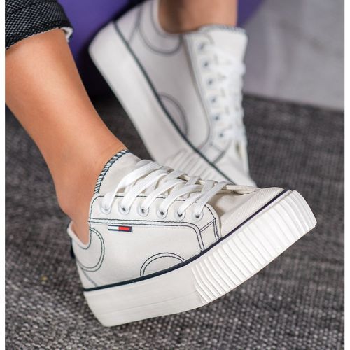 Białe Trampki Na Platformie r.38 na Arena.pl