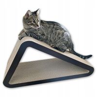 Drapak dla kota Trójkąt XXL | czarny | 77x69x47x30 cm | Mruu&Pruu