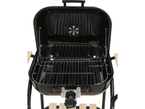 GRIL GRILL OGRODOWY Z POKRYWĄ KOŁAMI BBQ 40X45CM na Arena.pl