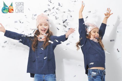 BROEL Dummi czapka dla dziewczynki beanie granat KNIT 51-53 na Arena.pl