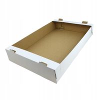 Tacka na ciasto biała 60x40x10 cm pudełko opakowanie karton na babeczki